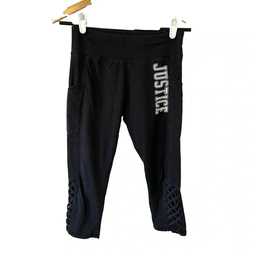 Justice leggings with pockets girls size 14/16